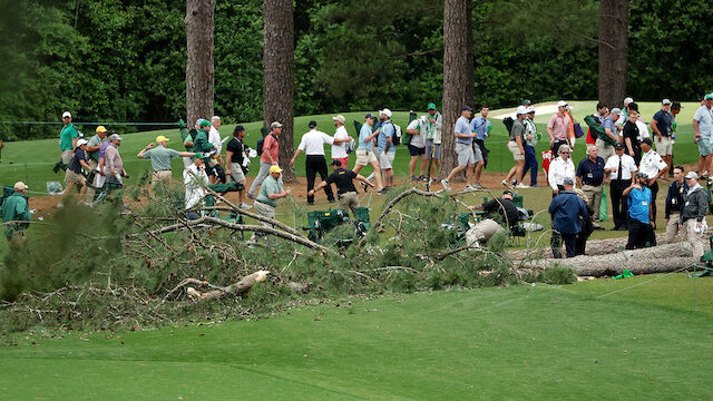 Bäume stürzen um! Beinahe-Katastrophe bei Masters in Augusta