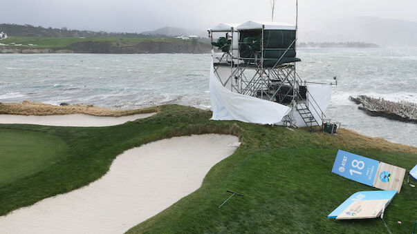 Golf-Turnier in Pebble Beach nach Unwetter abgebrochen