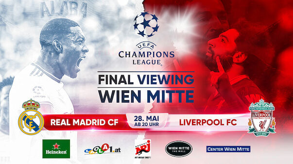 CL-Finale: Public Viewing vor WIEN MITTE The Mall