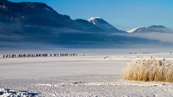 Eisschnelllauf-Marathon am Weissensee