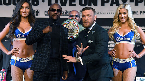 Mayweather und McGregor zurückhaltend