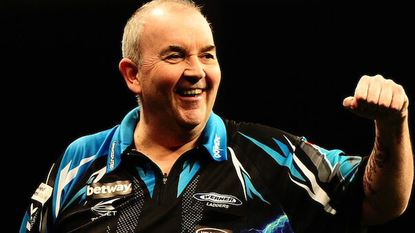 Phil Taylor gibt bei Darts-WM einen Satz ab