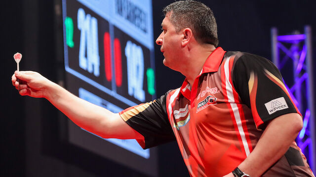 Darts: Mensur Suljovic bei World GP sofort out