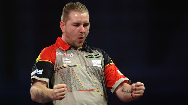 Darts-WM: Van den Bergh, Rock und Clayton im Achtelfinale