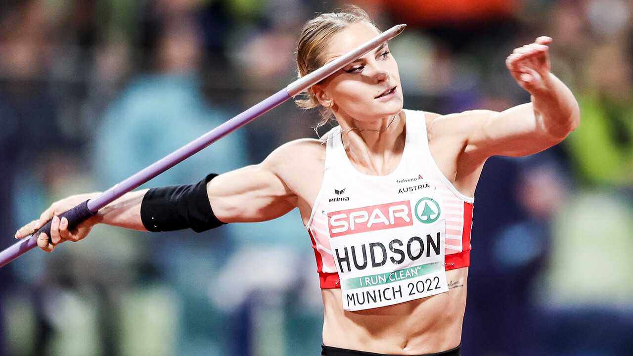 Speerwurf Victoria Hudson kann nicht um EMMedaille mitwerfen