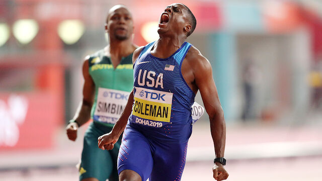 LA-WM: Coleman holt Gold über 100 Meter