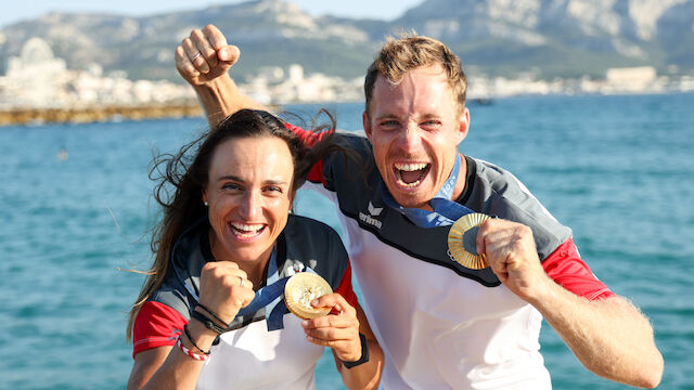 Da ist das Ding! So feiern Vadlau/Mähr die Gold-Medaille