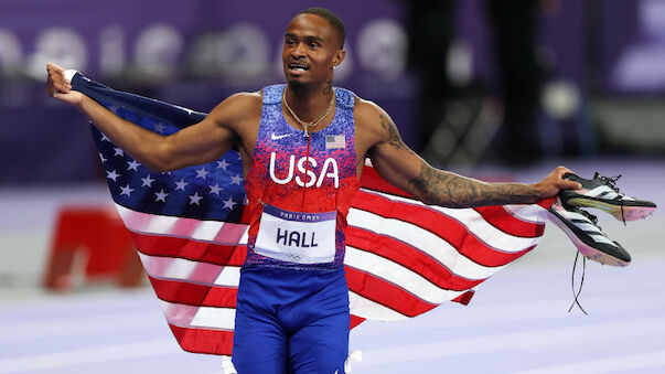 US-Amerikaner Hall mit Topfinish zu Gold über 400 m