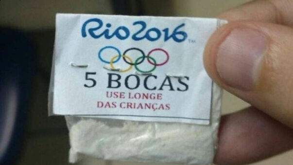 Olympia-Logo auf Drogen-Päckchen