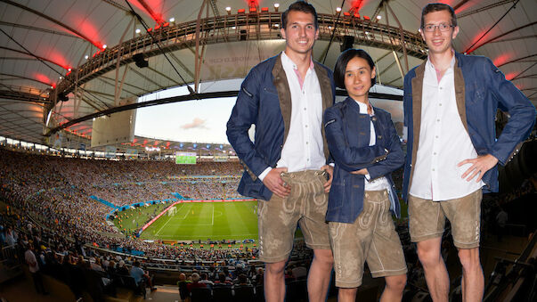 Mit der Lederhosn ins Maracana