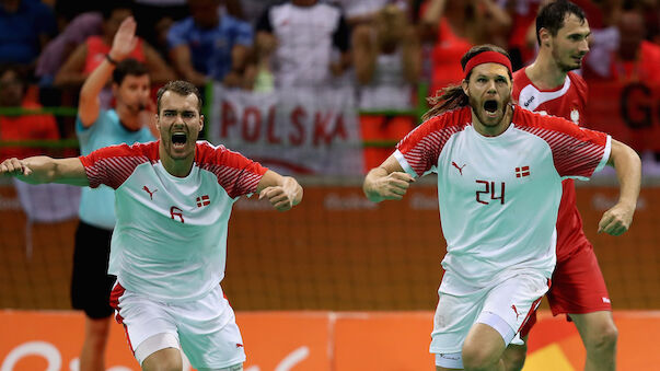 Frankreich und Dänemark im Handball-Finale