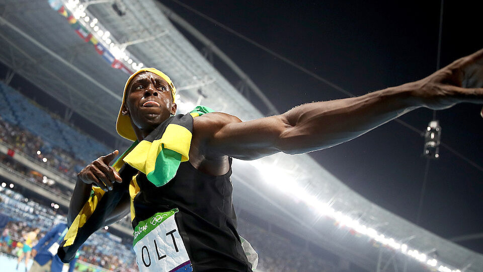 Die besten Bilder der Show von Usain Bolt über 100 Meter