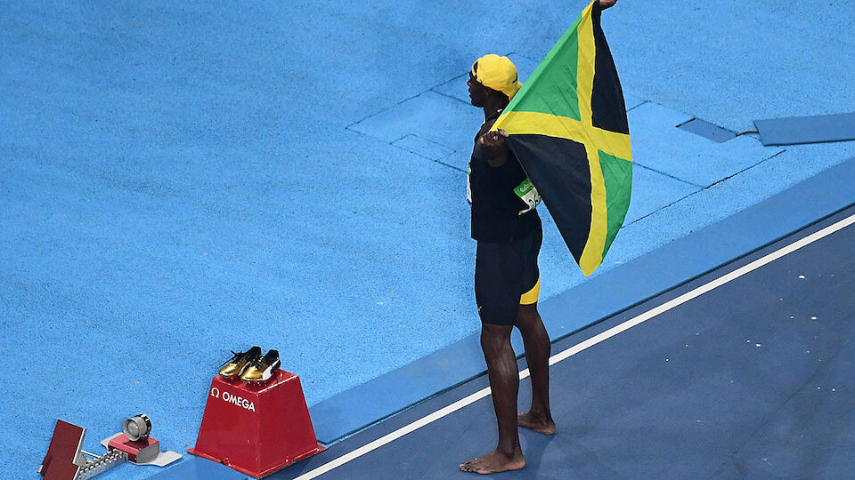 Die besten Bilder der Show von Usain Bolt über 100 Meter