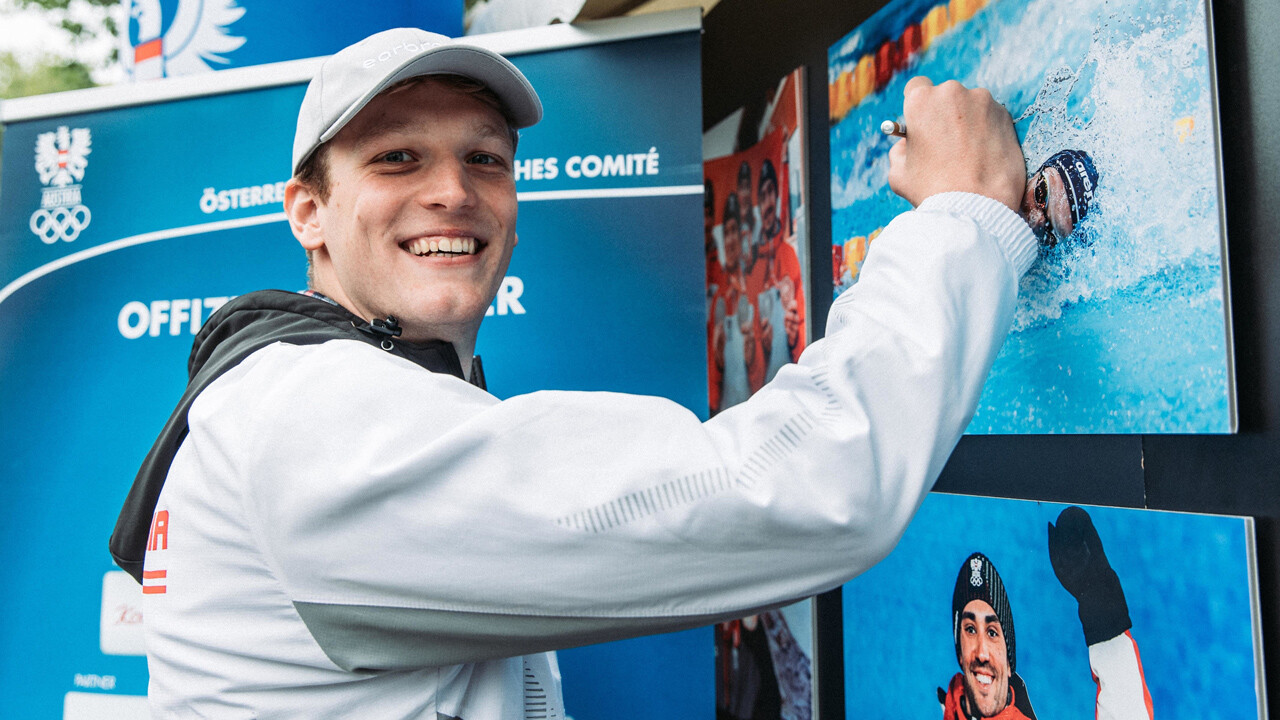 Felix Auböck schwimmt OlympiaLimit über 200 Meter Kraul