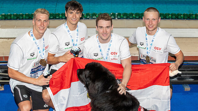 Österreichs Lagen-Staffel schwimmt zu Bronze