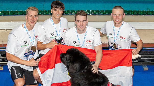 Österreichs Lagen-Staffel schwimmt zu Bronze