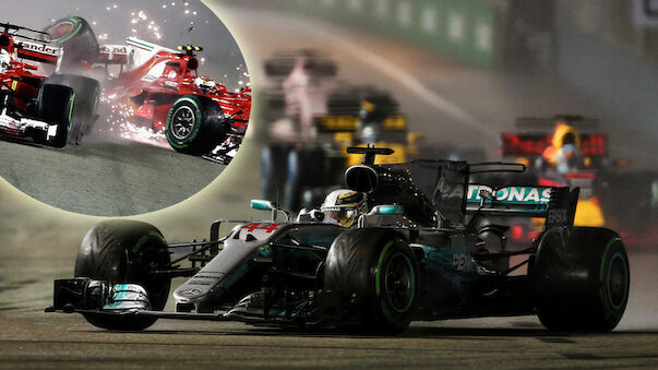 Lewis Hamilton triumphiert nach Ferrari-Crash