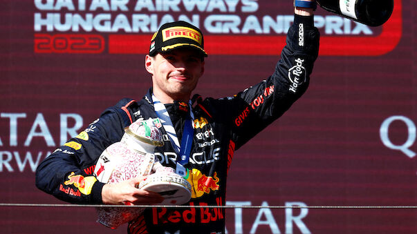 Nach Feier-Panne in Budapest: Neue Trophäe für Verstappen