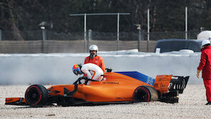 Tests: Alonso startet mit Crash