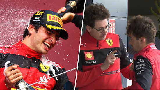 Trotz Sieg: Erhobener Zeigefinger bei Ferrari