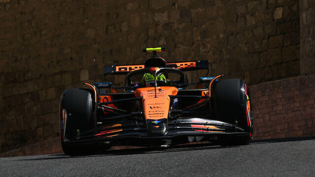 Lando Norris holt Bestzeit im Baku-Abschlusstraining