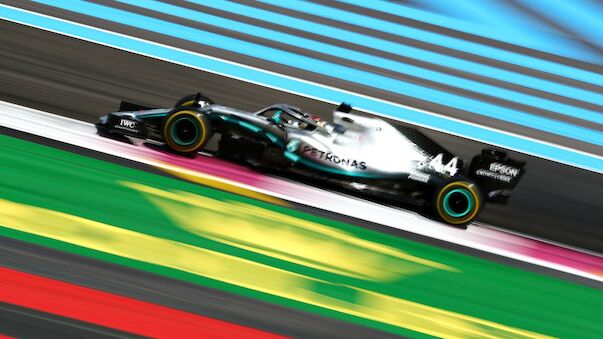 Mercedes-Schaulaufen in Frankreich an Hamilton