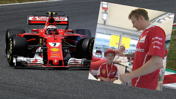 Räikkönen macht weinenden Ferrari-Fan happy