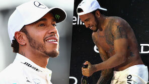 Hamilton zieht am Podium blank