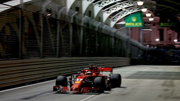 Ferrari-Doppelspitze im 3. Singapur-Training