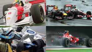 Chaotische Regenrennen: 10 höchst nasse Formel1-GP