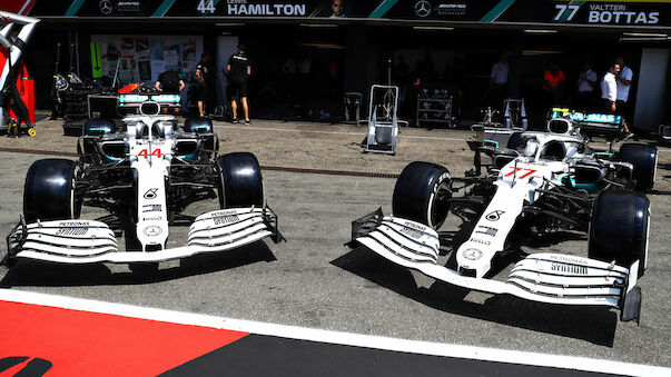 Mercedes in Hockenheim im Retro-Look