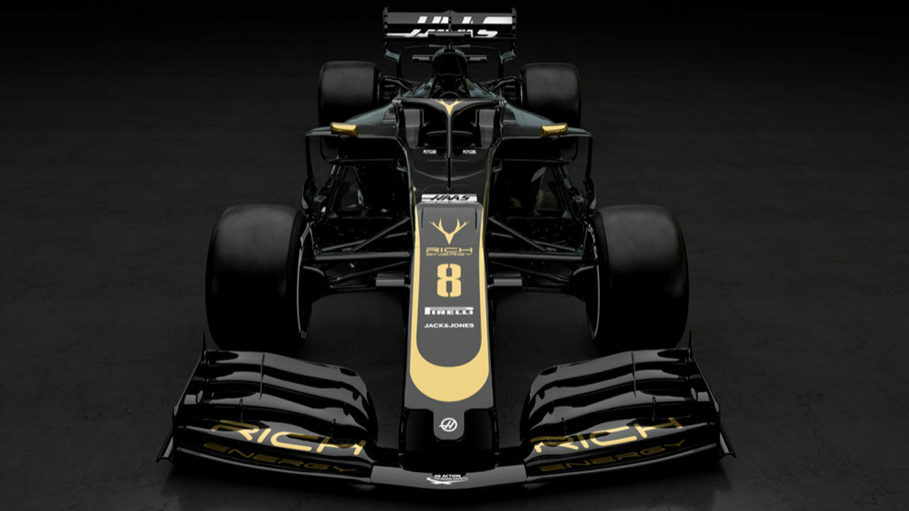 Formel 1 Haas Erstrahlt 2019 In Schwarz Und Gold Laola1 At