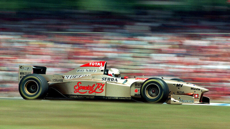 1996: Brundles Wagen in zwei Teile geteilt