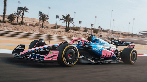 Shakedown und Filmtag: Alpine und Co. fahren in Bahrain