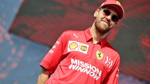 Ferrari-Präsentation im Theater, Druck für Vettel