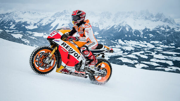 MotoGP-Champ Marquez gibt in Kitzbühel Gas