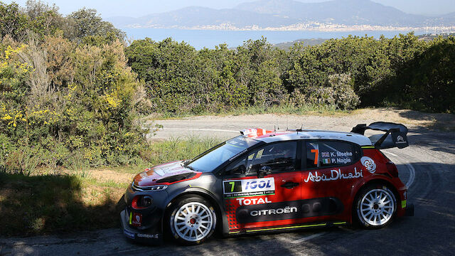 Meeke auf Korsika als Leader out