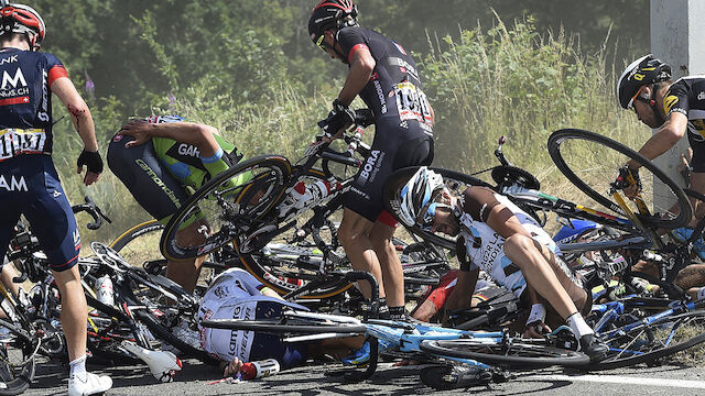 Massensturz auf 6. Vuelta-Etappe