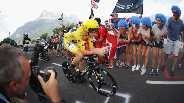 Froome im Bergzeitfahren vorneweg