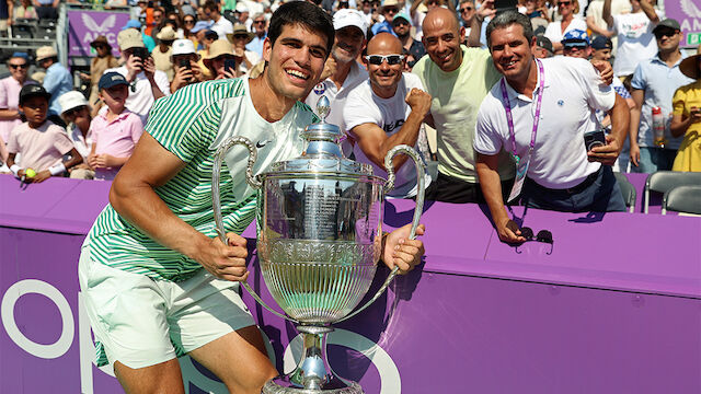 Alcaraz mit erstem Rasen-Titel vor Wimbledon wieder Nummer 1