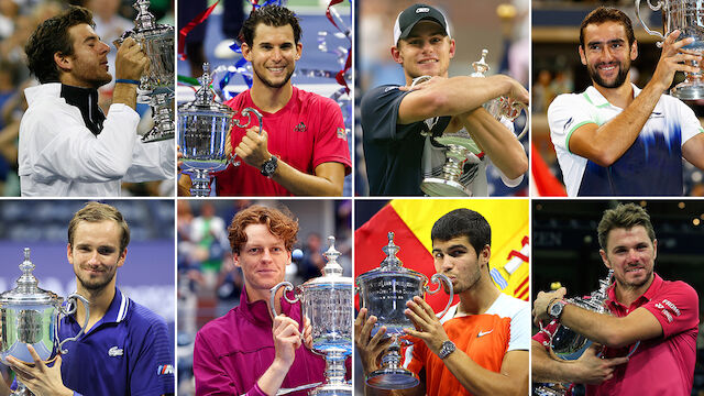 Alle US-Open-Sieger des 21. Jahrhunderts