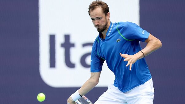 Medvedev kämpft in Miami um sein fünftes Finale in Folge 