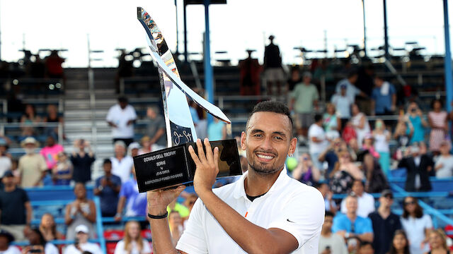 Kyrgios jubelt über 6. ATP-Titel