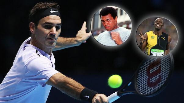 Federer übertrumpft Muhammad Ali und Usain Bolt