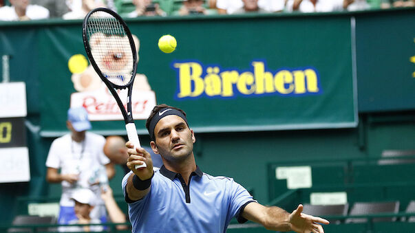 Halle: Federer steht im Halbfinale
