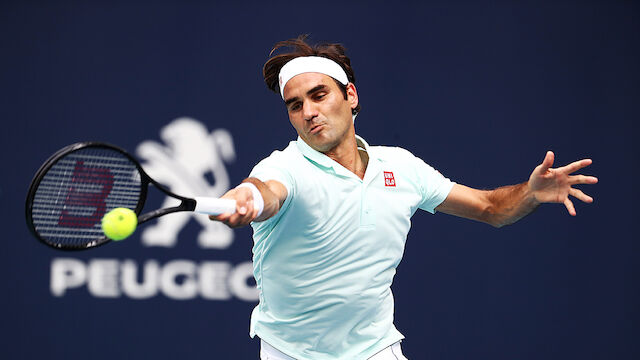 Federer im Eiltempo ins Miami-Viertelfinale