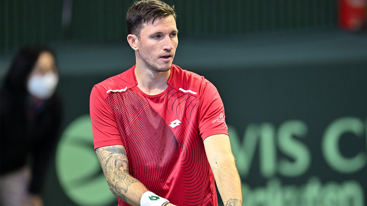 Tennis Dennis Novak DavisCupDuell gegen Kroatien