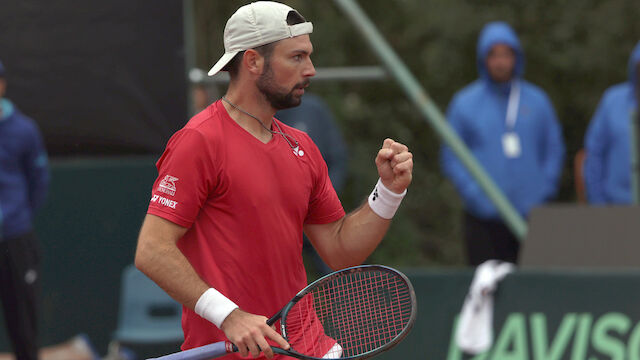 Rodionov bringt Österreich im Davis Cup in Führung 