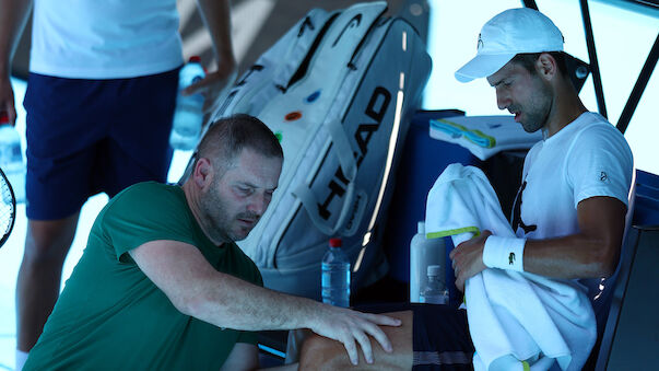 Novak Djokovic muss Trainingsspiel abbrechen