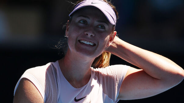 Herzlicher Empfang für Sharapova in Melbourne